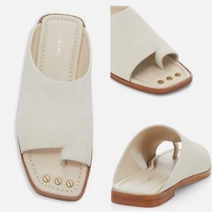 Frame LeHewitt Cream Slide Sandals